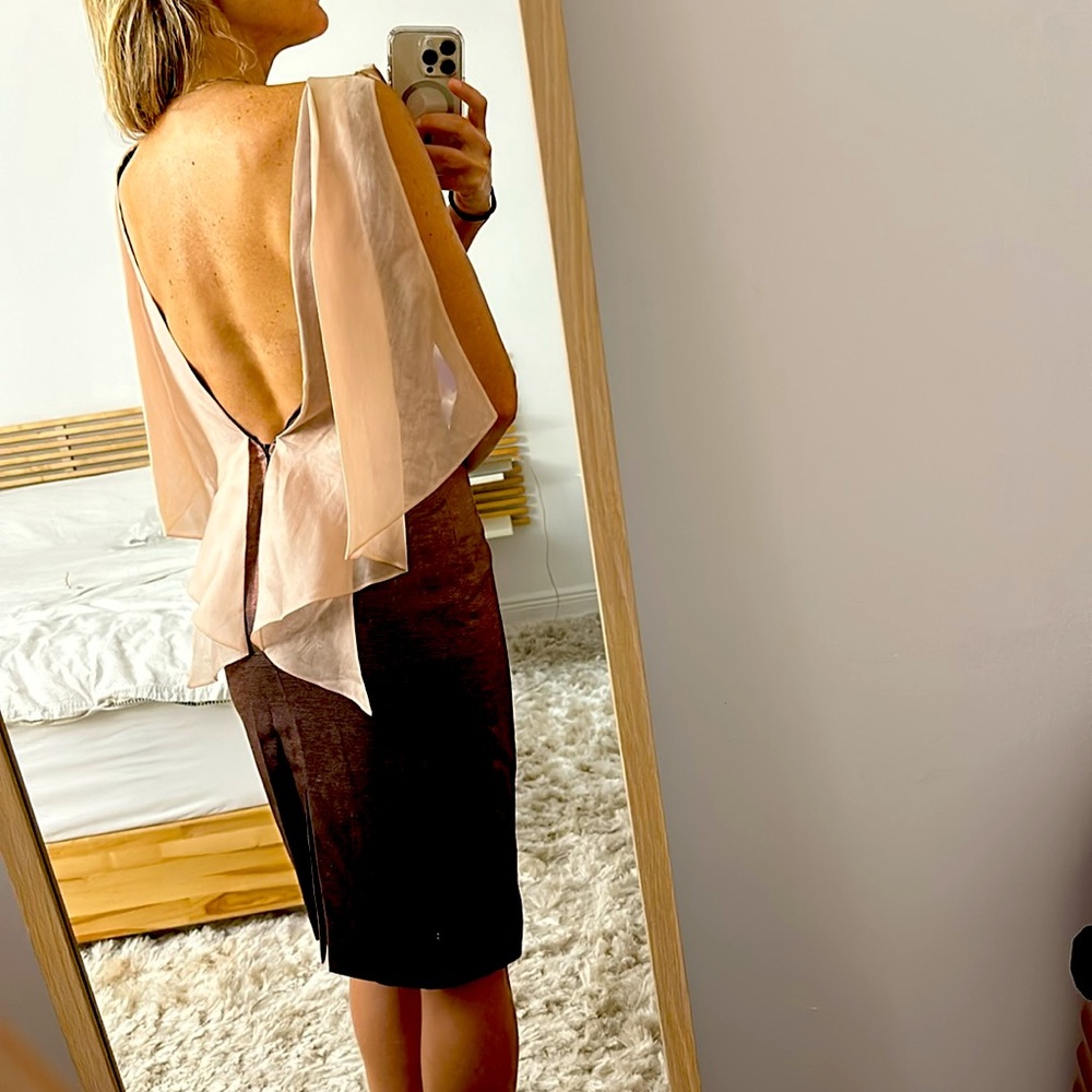 Givenchy Crepe and chiffon ombré gown size 38